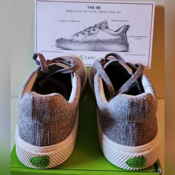 [SOLD] nisex Cariuma Knit Stone Gray Comfortable Skater Sneaker Shoe W 10, M 8.5 - Picture 5 of 8